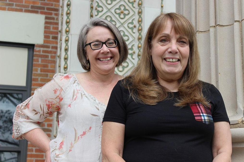 Dr. Jennie Joiner (left) and Marylou Bondi '20